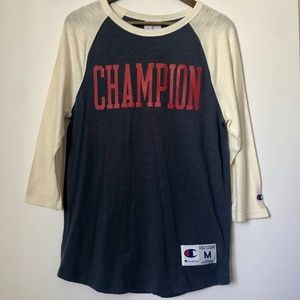 Champion Baseball Logo Tee Medium Women's